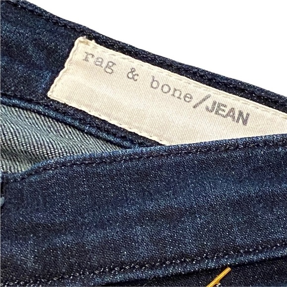 Rag & Bone Olive Harrow Dark Indigo Blue Skinny Jeans Size 26 - Picture 3 of 8